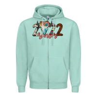 Seafoam 2022 senior bull skull Zipper Hoodie - JahusDesignShop