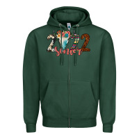 Sports Green 2022 senior bull skull Zipper Hoodie - JahusDesignShop
