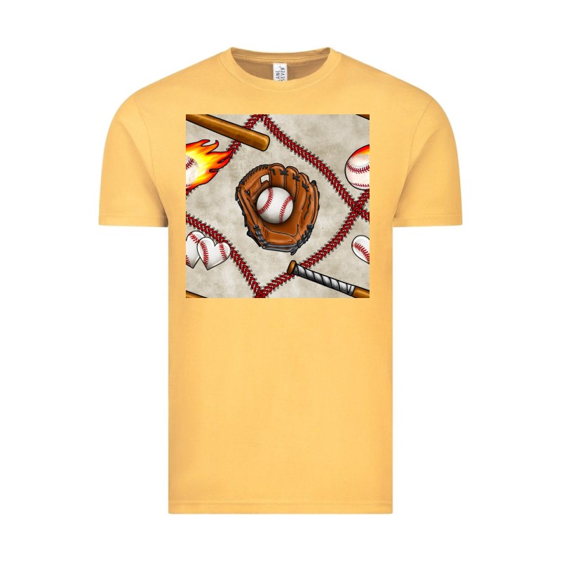 Baseball Glove And Bat Seamless Pattern Vintage Tee by BundleAndBundleShop | Teevron