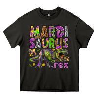 Asphalt Mardi Saurus Rex Heavy Core Tee - HowdyJamesFarm