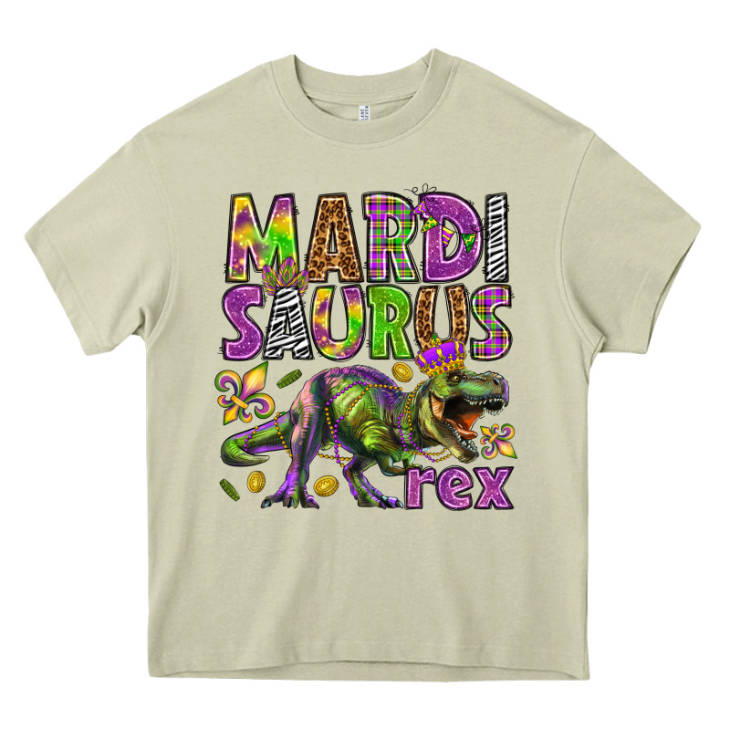 Mardi Saurus Rex Heavy Core Tee by HowdyJamesFarm | Teevron