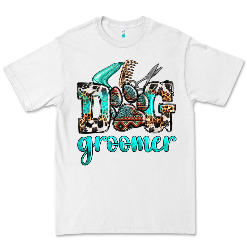Western Dog Groomer Premium Tee by OliviaCreatesArt | Teevron