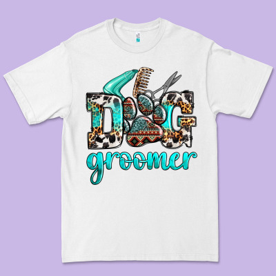 Western Dog Groomer Premium Tee Designed By Oliviacreatesart
