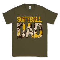 Army Green no background softball dad Classic Tee - Jasminsmagicworld