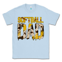 Dusty Blue no background softball dad Classic Tee - Jasminsmagicworld