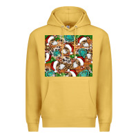 Antique Gold santa skeleton christmas tumbler Premium Hoodie - Artiststas
