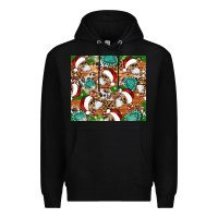 Black santa skeleton christmas tumbler Premium Hoodie - Artiststas