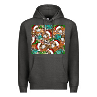 Charcoal Heather santa skeleton christmas tumbler Premium Hoodie - Artiststas