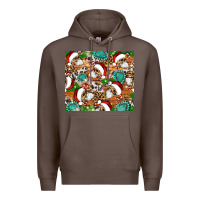 Coffee santa skeleton christmas tumbler Premium Hoodie - Artiststas