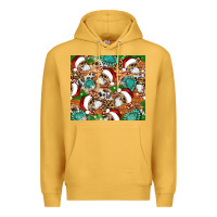 Mustard santa skeleton christmas tumbler Premium Hoodie - Artiststas