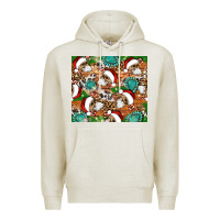 Oatmeal Heather santa skeleton christmas tumbler Premium Hoodie - Artiststas