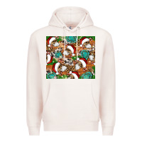 Pale Pink santa skeleton christmas tumbler Premium Hoodie - Artiststas