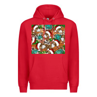 Santa Skeleton Christmas Tumbler Premium Hoodie | Teevron