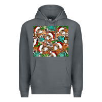 Rock santa skeleton christmas tumbler Premium Hoodie - Artiststas