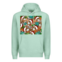 Seafoam santa skeleton christmas tumbler Premium Hoodie - Artiststas