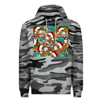 Slate Camo santa skeleton christmas tumbler Premium Hoodie - Artiststas