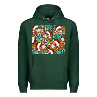 Sports Green santa skeleton christmas tumbler Premium Hoodie - Artiststas