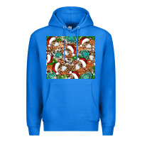 True Royal santa skeleton christmas tumbler Premium Hoodie - Artiststas