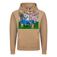 Vintage Coffee happy easter truck Vintage Hoodie - CowhideDigitalArt