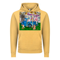 Vintage Mustard happy easter truck Vintage Hoodie - CowhideDigitalArt