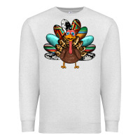 Oatmeal Heather thanksgiving turkey Premium Sweatshirt - RanaPortraitStore