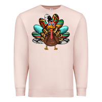 Pale Pink thanksgiving turkey Premium Sweatshirt - RanaPortraitStore