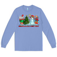 Colony Blue Jingle All The Way Long Sleeve Tee - CowhideDigitalArt