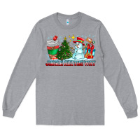 Heather Grey Jingle All The Way Long Sleeve Tee - CowhideDigitalArt