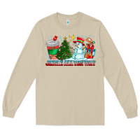 Mushroom Jingle All The Way Long Sleeve Tee - CowhideDigitalArt