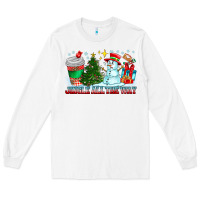 White Jingle All The Way Long Sleeve Tee - CowhideDigitalArt