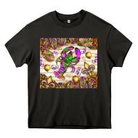 Asphalt Mardi Gras with crab tumbler Heavy Core Tee - HowdyJamesFarm