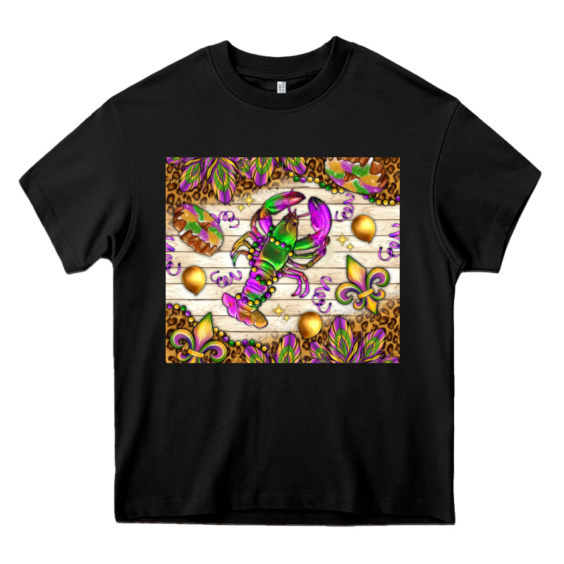 Mardi Gras With Crab Tumbler Heavy Core Tee by HowdyJamesFarm | Teevron