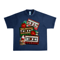 Navy christmas cassette gemstone Urban Heavy Tee - FaDigitalArtStudio