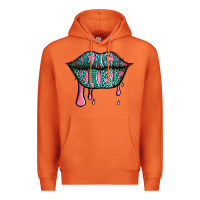 Carrot beach babe leopard lips Premium Hoodie - Jasminsmagicworld