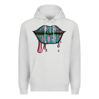 Beach Babe Leopard Lips Premium Hoodie | Teevron