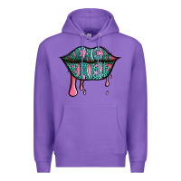 Purple beach babe leopard lips Premium Hoodie - Jasminsmagicworld