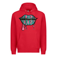 Red beach babe leopard lips Premium Hoodie - Jasminsmagicworld