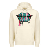 Sandshell beach babe leopard lips Premium Hoodie - Jasminsmagicworld