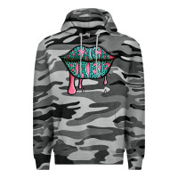 Slate Camo beach babe leopard lips Premium Hoodie - Jasminsmagicworld