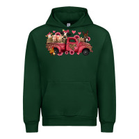 Forest Green valentines day leopard farm animals truck Urban Hoodie - Jasminsmagicworld