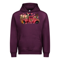 Mauve Wine valentines day leopard farm animals truck Urban Hoodie - Jasminsmagicworld