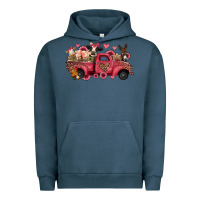 Pigment Midnight Navy valentines day leopard farm animals truck Urban Hoodie - Jasminsmagicworld