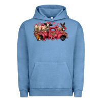 Pigment Pebble Blue valentines day leopard farm animals truck Urban Hoodie - Jasminsmagicworld