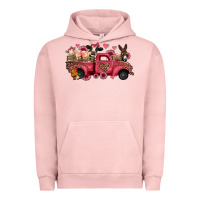 Pigment Salmon valentines day leopard farm animals truck Urban Hoodie - Jasminsmagicworld