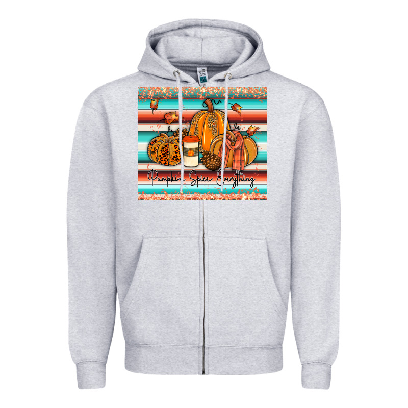 Pumkin Spice Everything Tumbler Zipper Hoodie by JahusDesignShop | Teevron