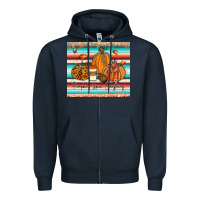 Navy pumkin spice everything tumbler Zipper Hoodie - JahusDesignShop