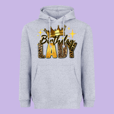 Birthday Lady Heavyweight Hoodie Designed By Ranaportraitstore