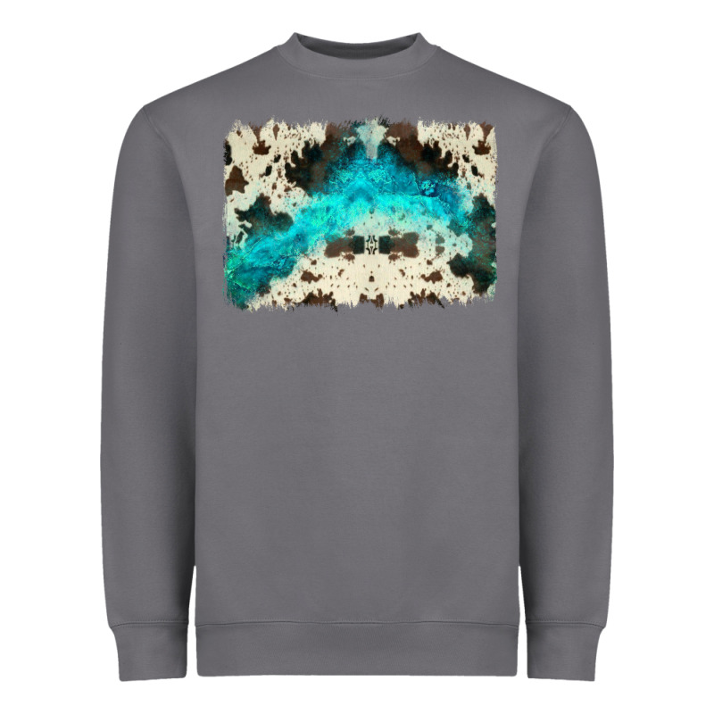 Turquoise, Cowhide Backgraund Heavyweight Sweatshirt by JahusDesignShop | Teevron