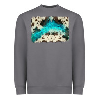 Storm turquoise, cowhide backgraund Heavyweight Sweatshirt - JahusDesignShop