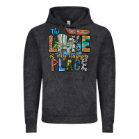 Vintage Black the lakes my happy place Vintage Hoodie - CowhideDigitalArt